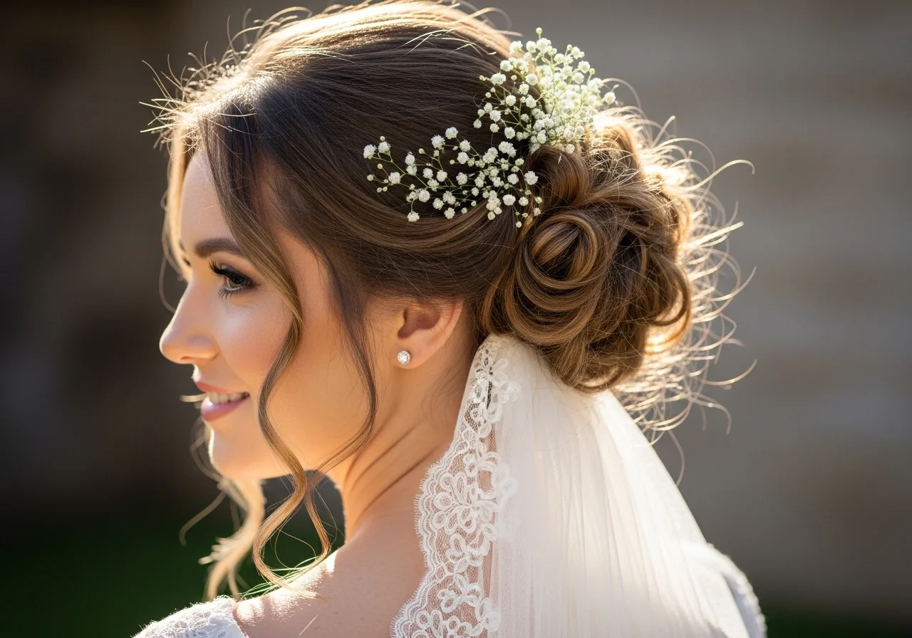 Bridal Hair Style Ideas for a Stunning Wedding Day Look with classic updo hairstyle
